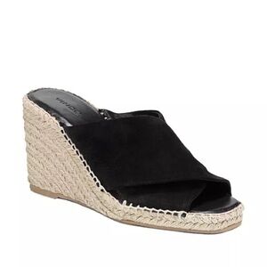 Vince Gaelan Suede Espadrille Wedge Sandals Size 8
